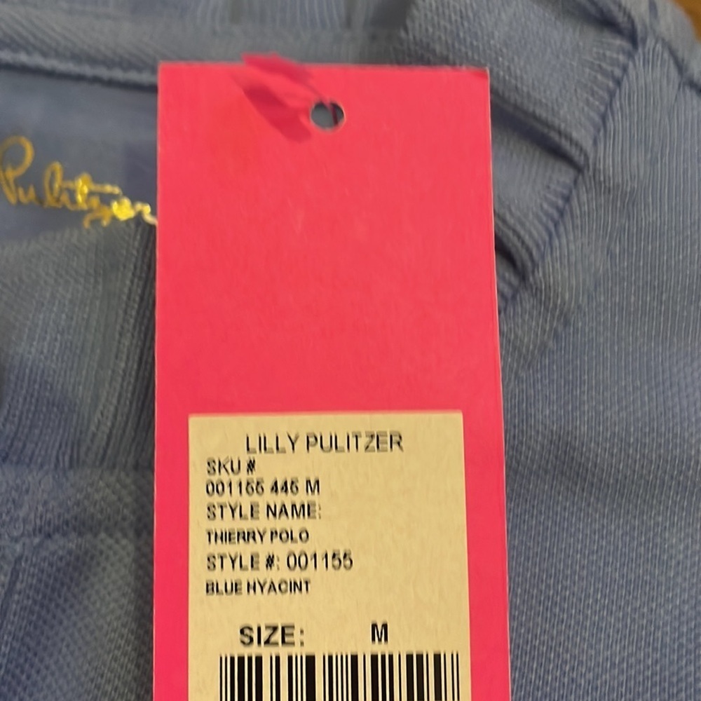 Lilly pulitzer girls Therry polo in blue hyacint size medium (6-7) NWT - Picture 5 of 10